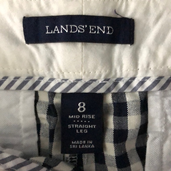 Navy blue lands end capri/pants - Picture 3 of 3